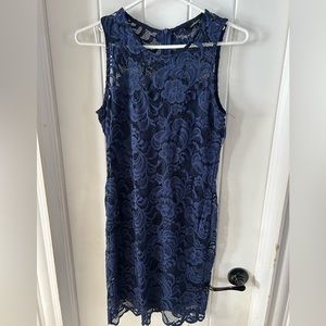 Women’s Navy Floral Dress Sz Large